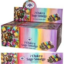 7 Chakra Sage Smudge Incense Sticks by Greentree