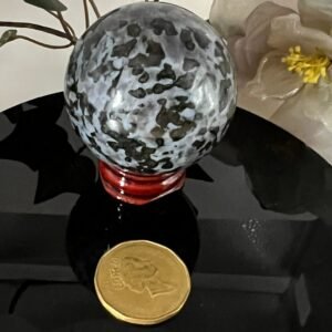 Indigo Gabro Sphere 2" (Mystic Merlinite/Blizzard Stone)