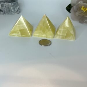 Lemon Calcite Pyramid