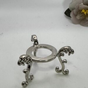 Decorative Silver Metal Stand Large