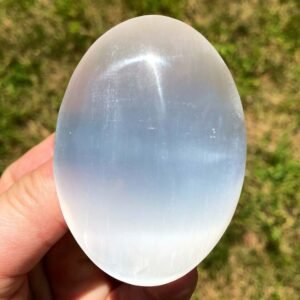 Selenite Palm Stone