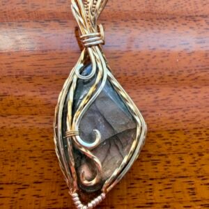 Gold Flash Labradorite Pendant