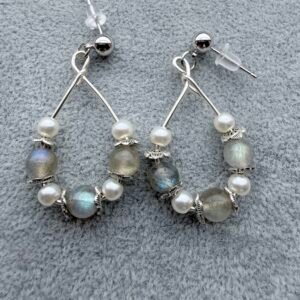 Labradorite Teardrop Earrings