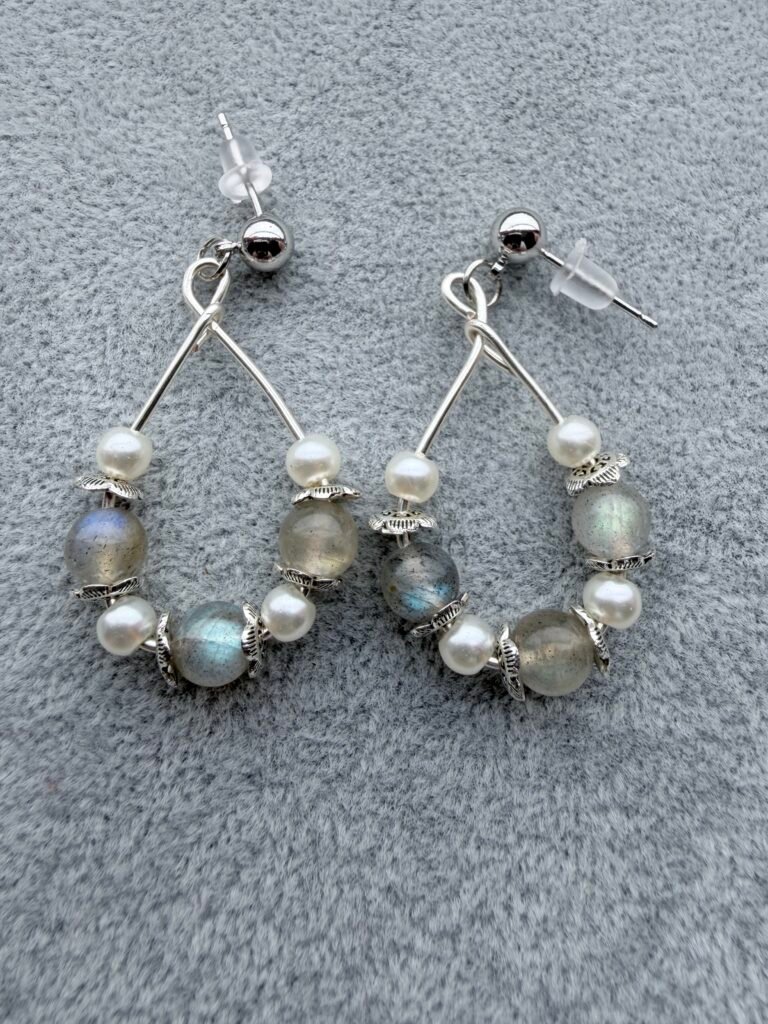 Labradorite Teardrop Earrings