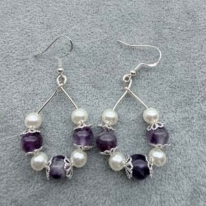 Amethyst Teardrop Earrings
