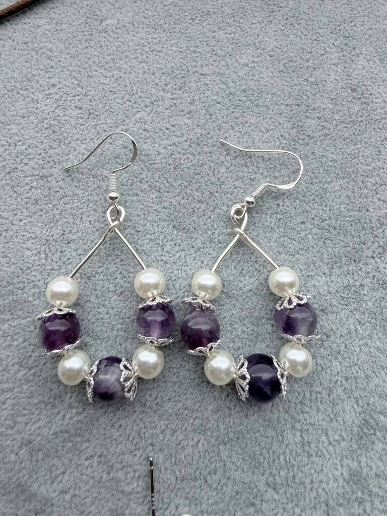 Amethyst Teardrop Earrings
